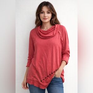 Soft Surroundings Pink‎ Asymmetrical Tunic